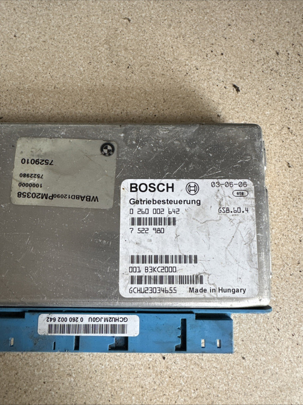 2004 BMW 3 SERIES E46 3.0i PETROL AUTOMATIC GEARBOX MODULE 7522980  7529012