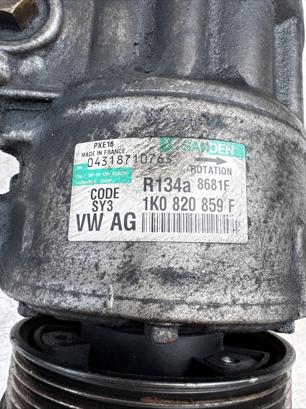 VW Audi Seat Skoda A/C Air Con Compressor Pump 1K0820859F Sanden PXE16