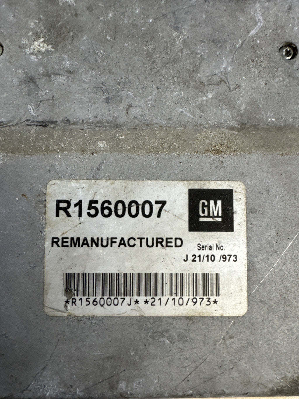 Opel Astra Engine Control Module Unit 1.6 16V Petrol 74kW (101 HP) R1560007 --