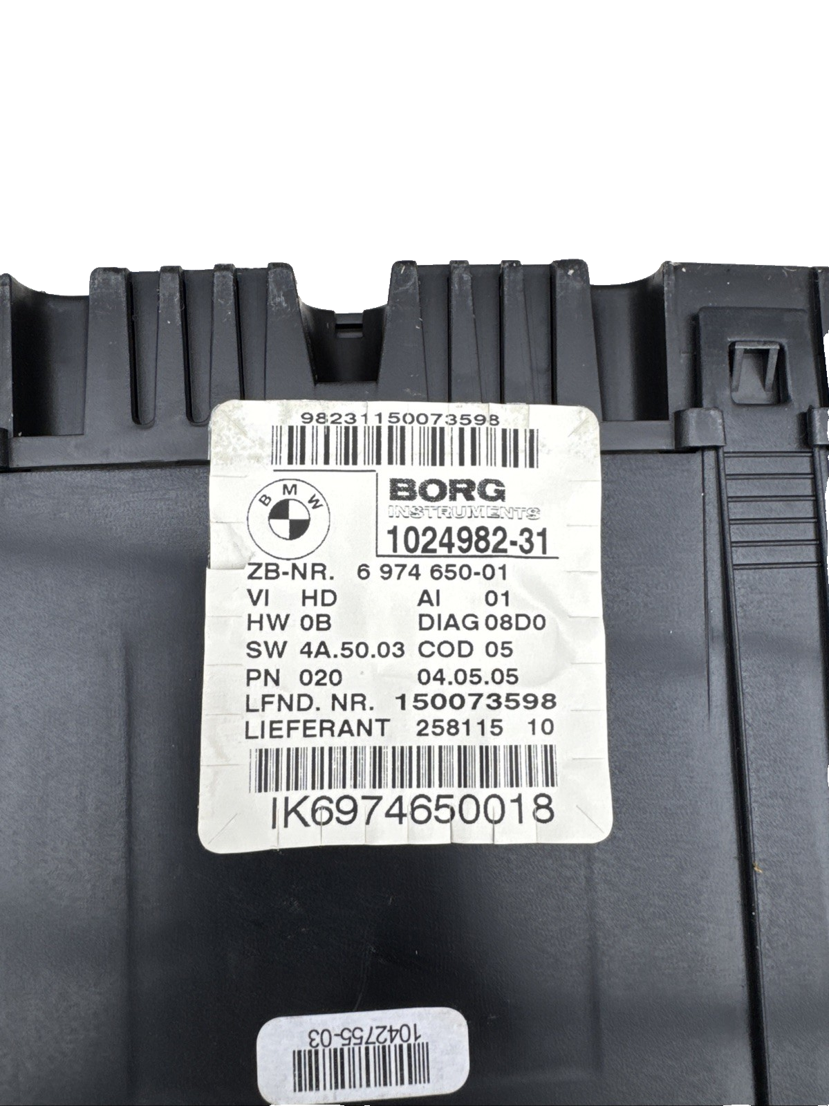 BMW 1 Series E81 E87 D Diesel Instrument Cluster Speedo Clocks Manual 6974650