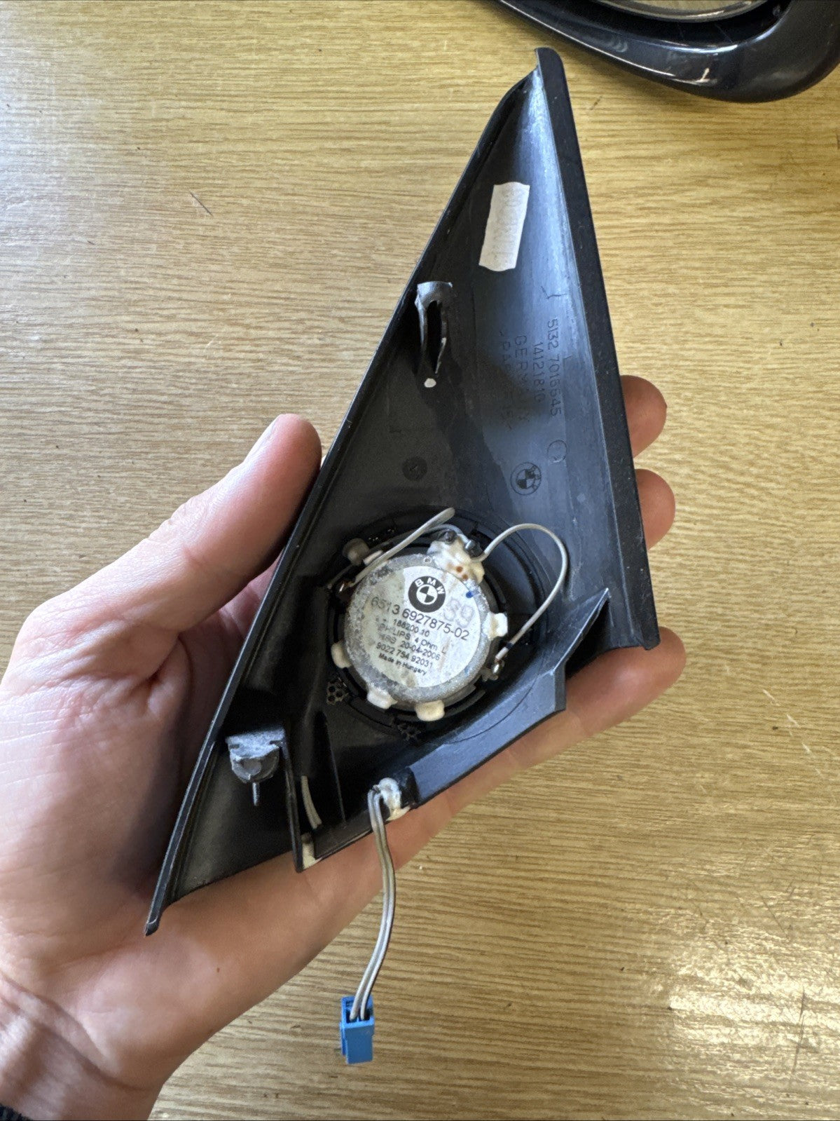 BMW Z4 Series E85 E86 Loudspeaker Door Speaker Tweeter Left N/S 6927875