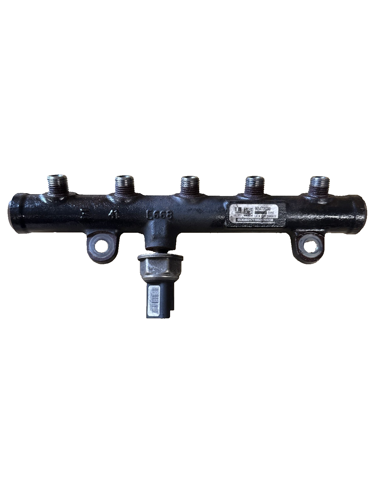 PEUGEOT 407 2.0 HDI DIESEL FUEL INJECTOR RAIL 9654726280