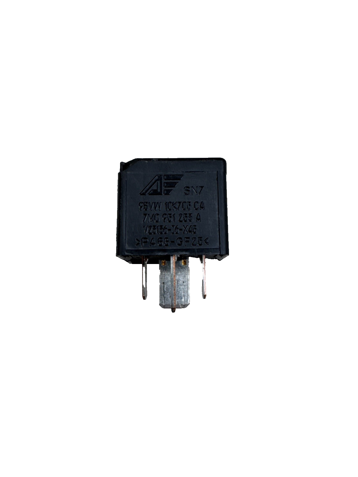 Audi VW Seat ECU & Fuel Pump 4-Pin Black Relay (No. 100) 7M0951253A 95VW10K705CA