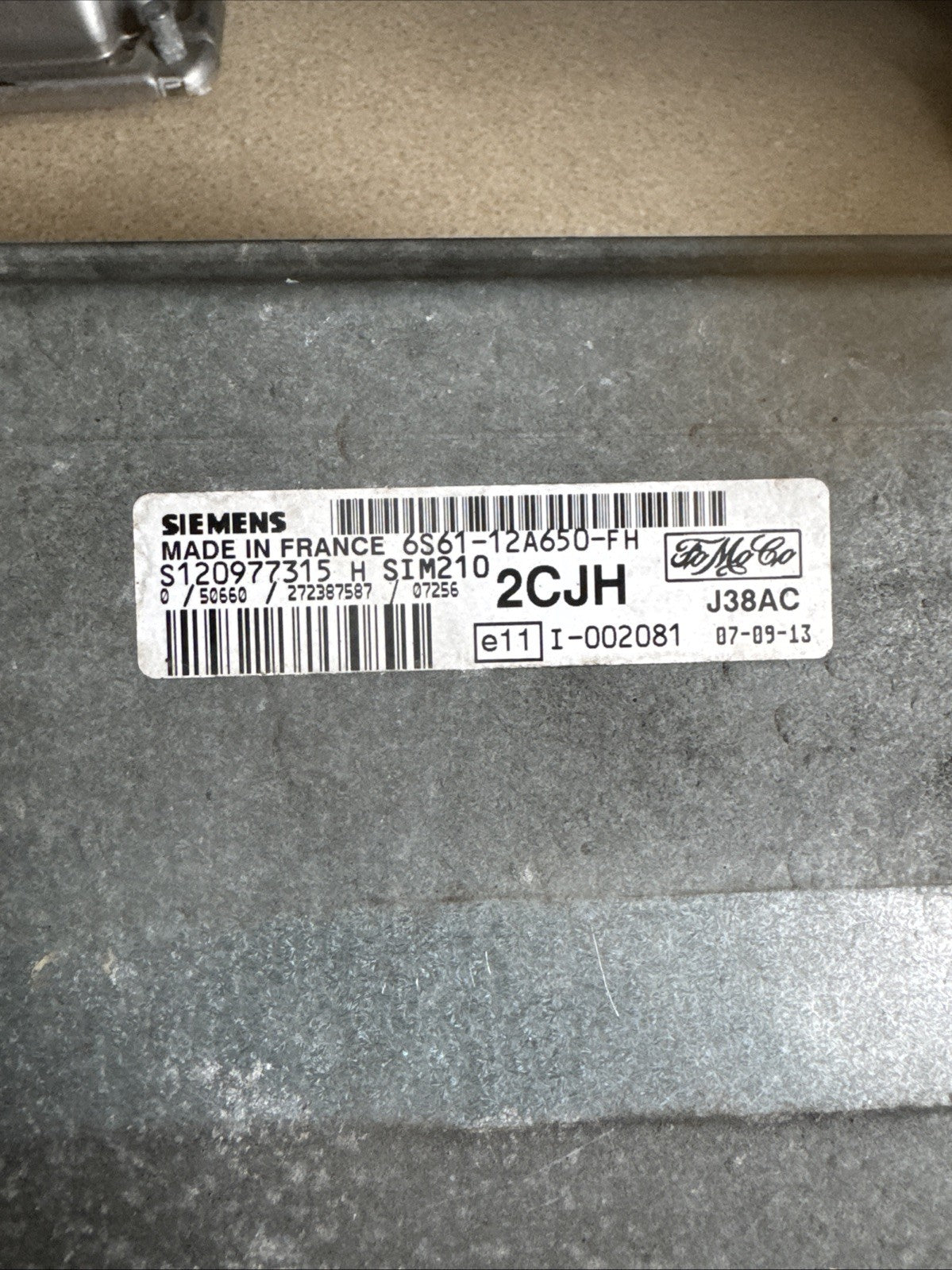 FORD FIESTA 1.2 - 1.4 MK6 08-16 ENGINE CONTROL UNIT ECU 6S6112A650FH