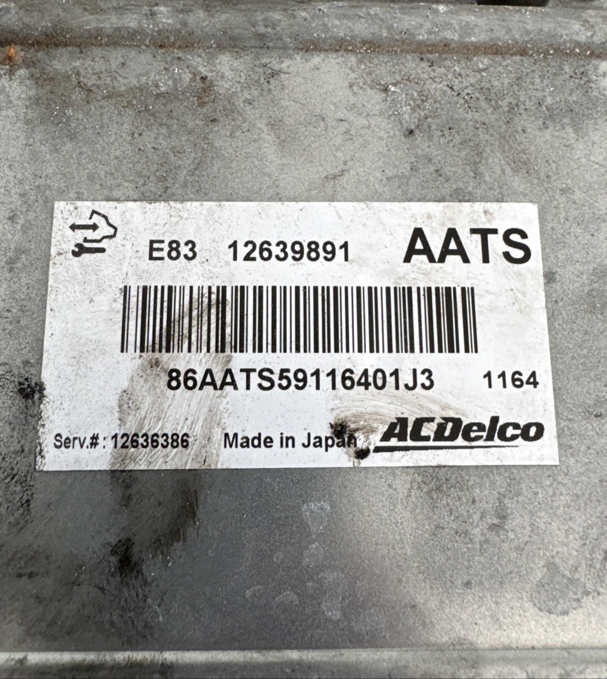 VAUXHALL INSIGNIA A MK1 ENGINE CONTROL MODULE ECU 1.8 PETROL 12639891 2014