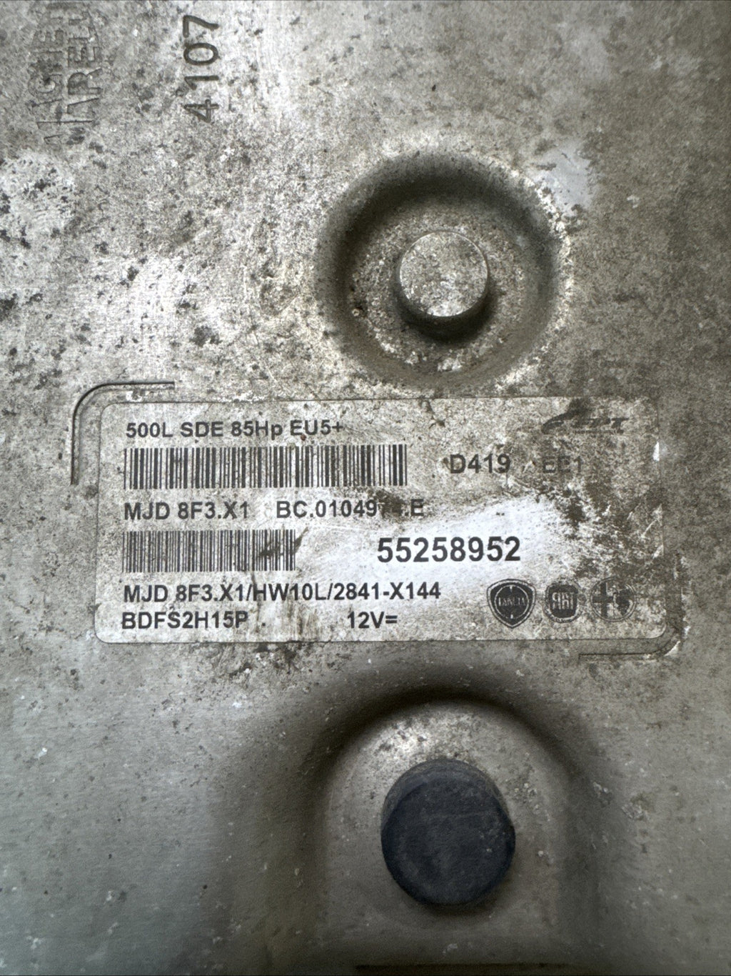 FIAT 500 2014 1.3 DIESEL MANUAL ENGINE CONTROL UNIT ECU 55258952