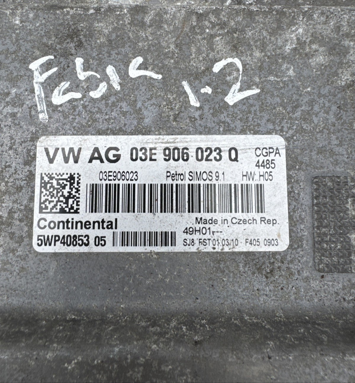 Skoda Fabia 5J Pre-Facelift 07-10 Engine ECU 03E906023Q
