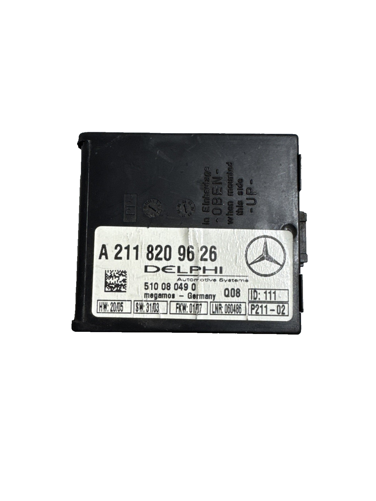 MERCEDES ANTI THEFT ALARM CONTROL MODULE ECU A2118209626