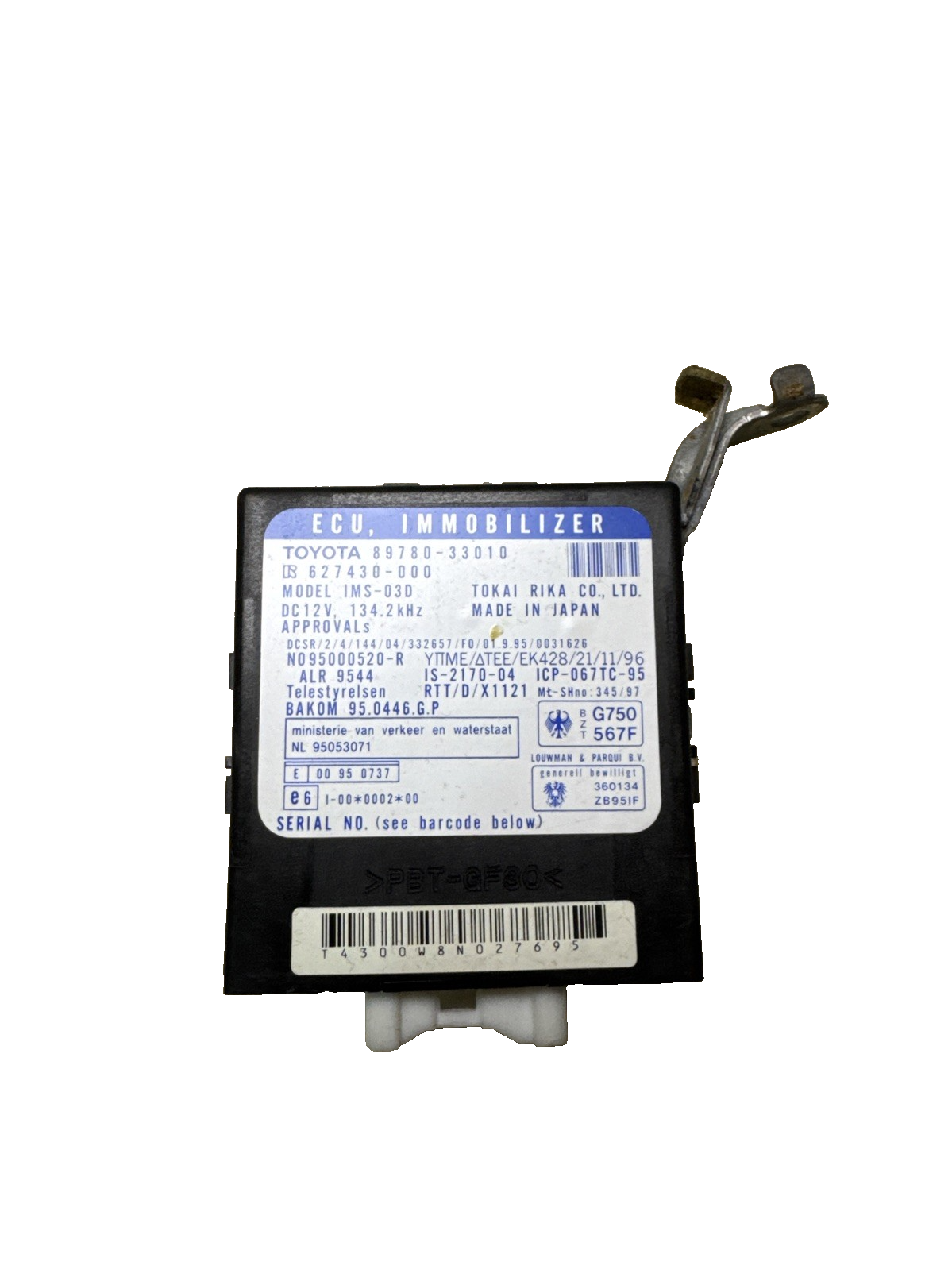 1998 TOYOTA CAMRY ECU MODULE SENSOR 8978033010