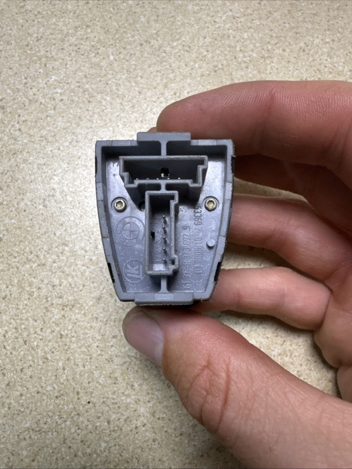 BMW E46 3 Series Electric Wing Mirror Control Switch Grey Oem 8373692