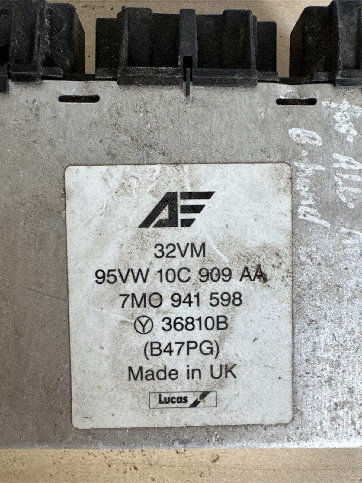 VW SHARAN, FORD GALAXY LIGHT CONTROL MODULE, ECU UNIT 95VW10C909AA / 7MO941598