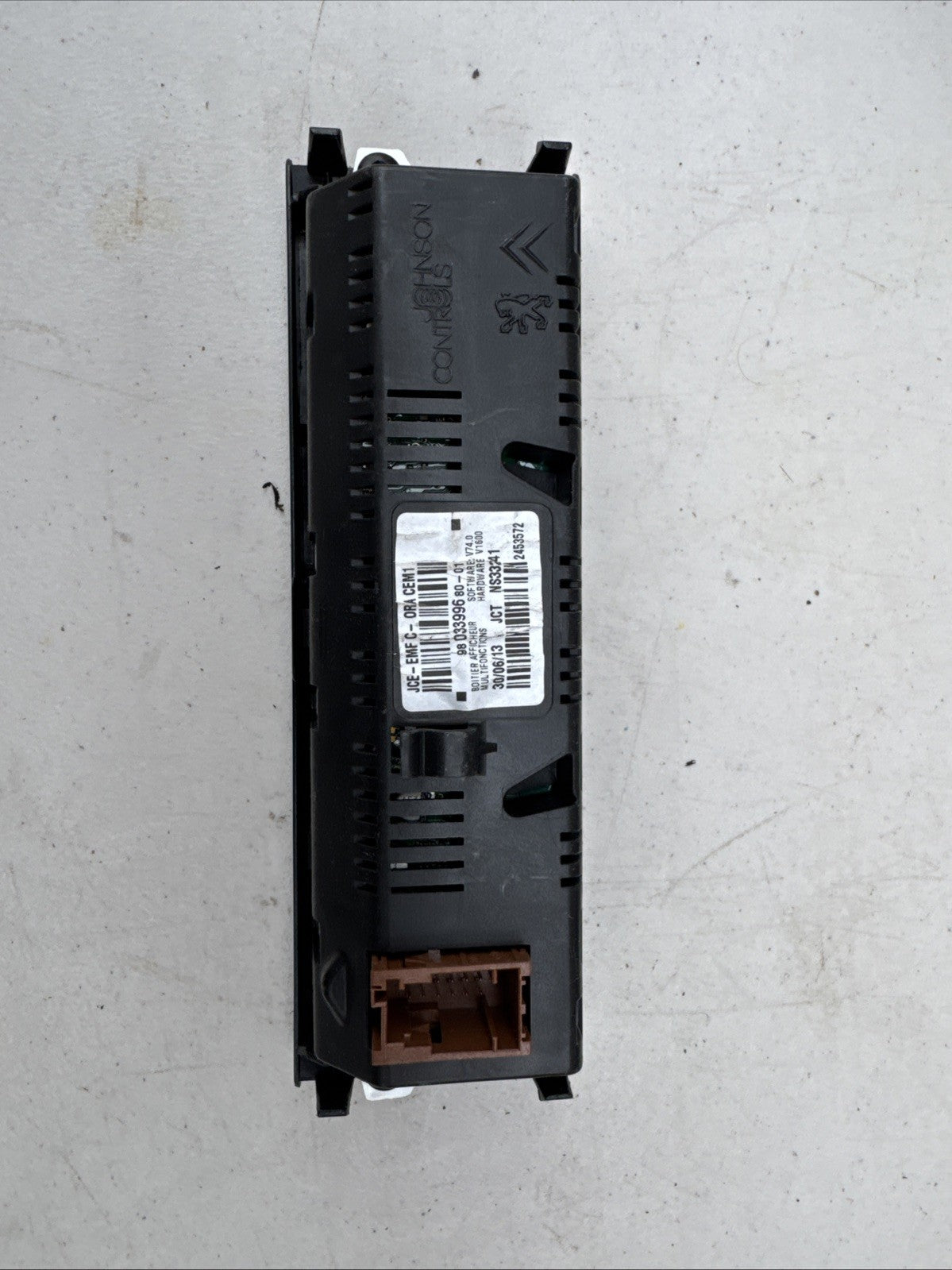 2008 PEUGEOT 207 DASHBOARD DISPLAY SCREEN 9803399680