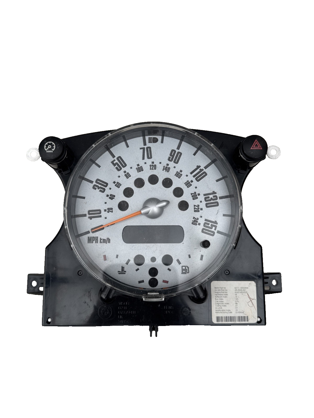 MINI R50 R52 R53 - INSTRUMENT CLUSTER CLOCKS SPEEDO 6932506
