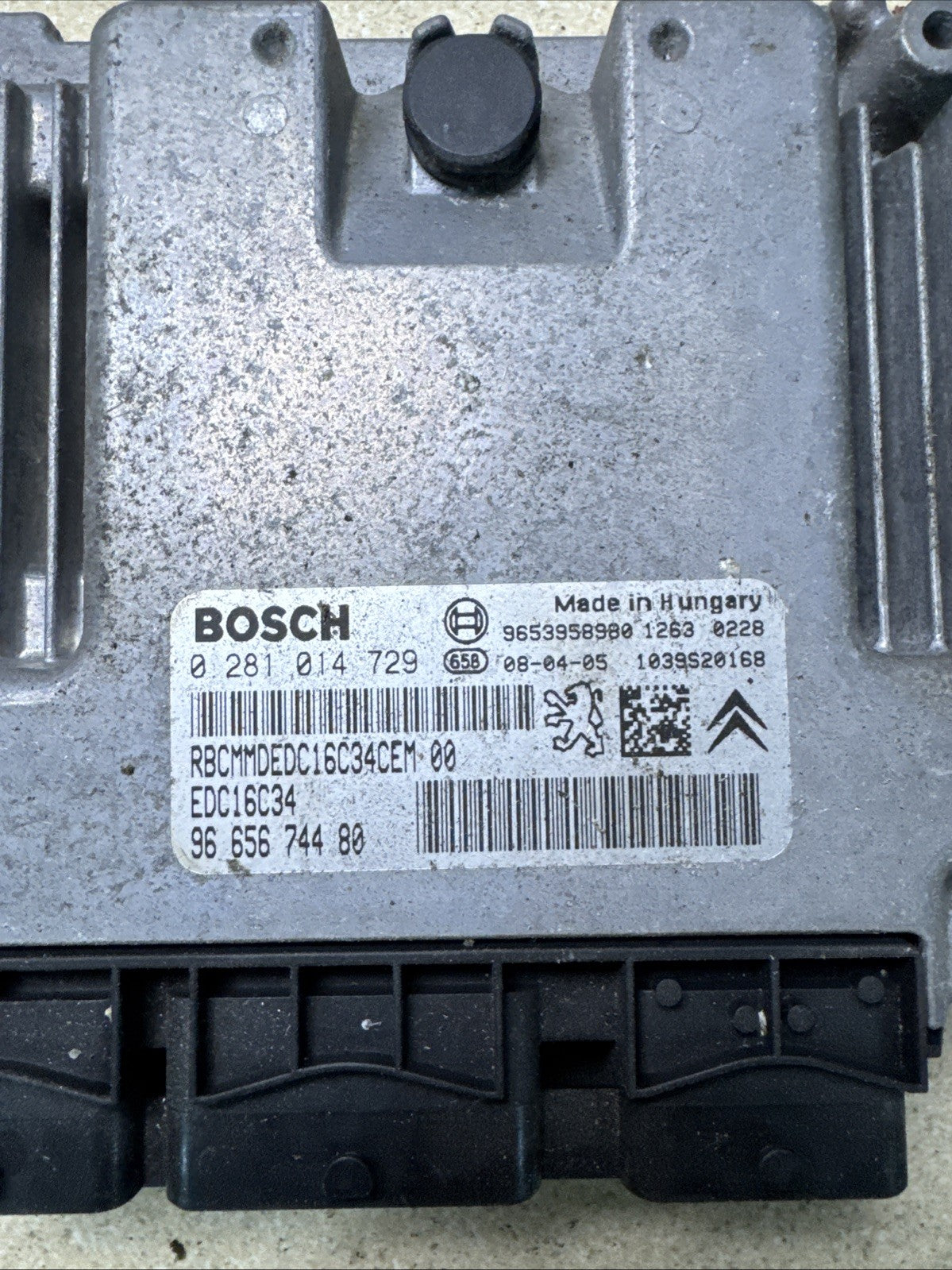 2009 CITROEN C4 PICASSO 1.6 HDi DIESEL ENGINE CONTROL UNIT ECU 9665674480