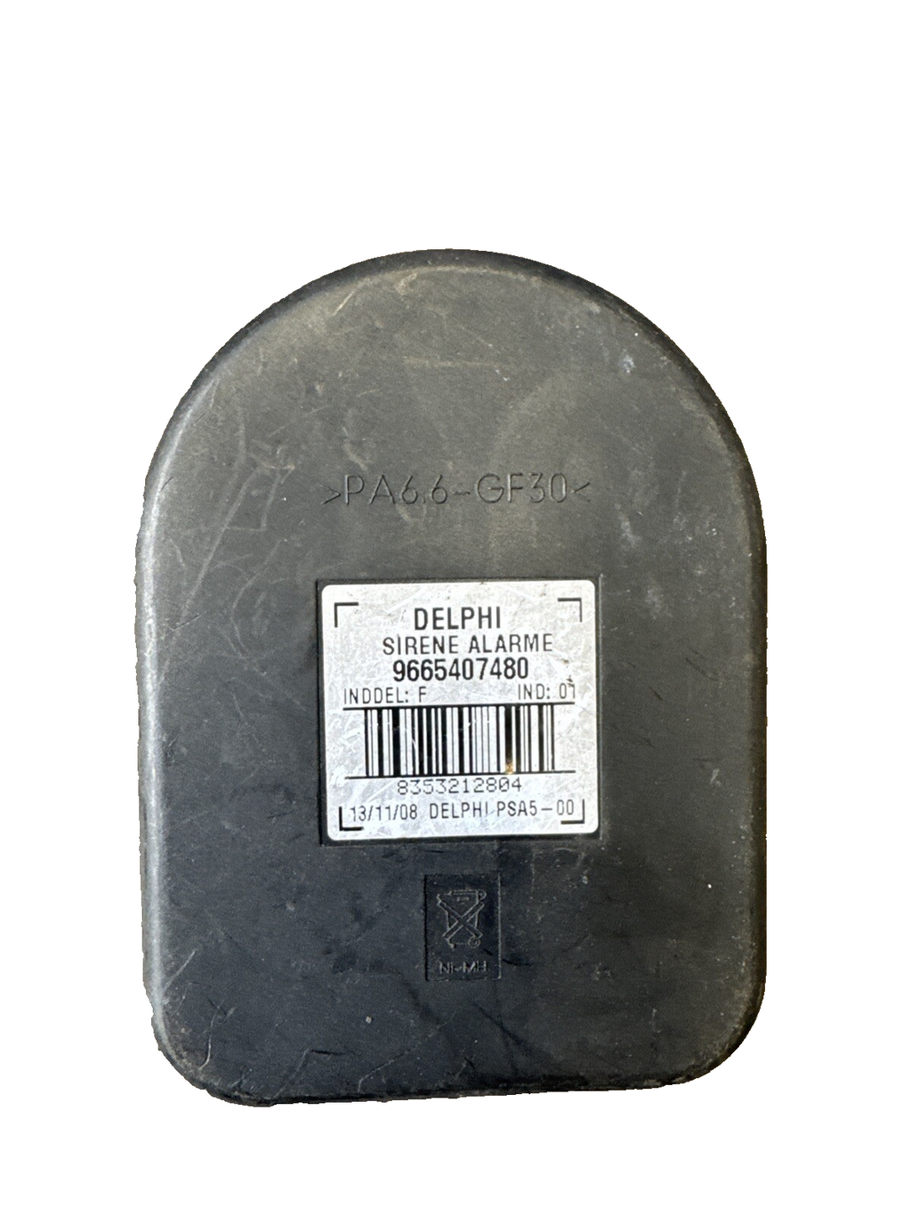 2009 PEUGEOT 308cc MK1 2.0 HDi ALARM SIREN MODULE 9665407480