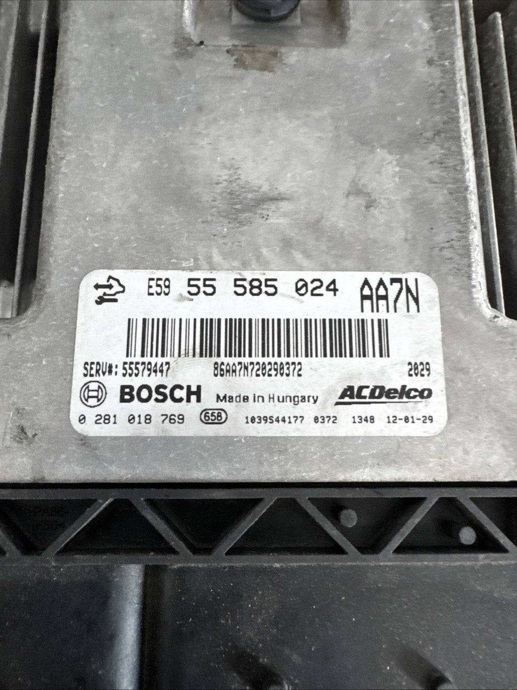 2011 VAUXHALL INSIGNIA/ASTRA 2.0 CDTI ENGINE CONTROL UNIT ECU 55585024