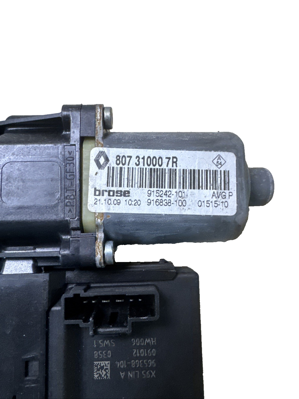 RENAULT MEGANE MK3 1.6 PETROL 2010 PASSENGER SIDE FRONT WINDOW MOTOR 807310007R