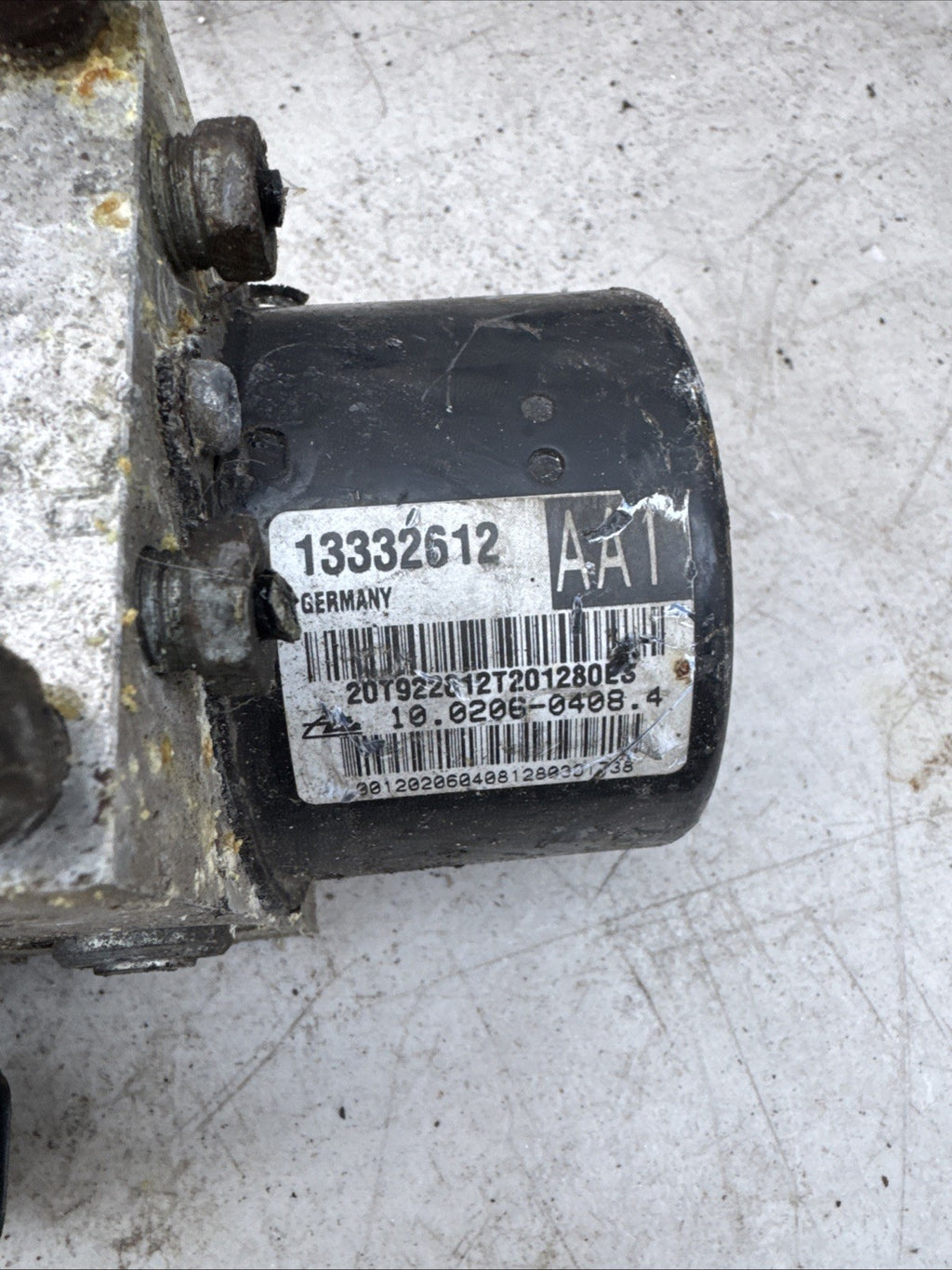 2011 VAUXHALL ASTRA J MK6 1.7 CDTI ABS PUMP & CONTROL MODULE UNIT 13356789