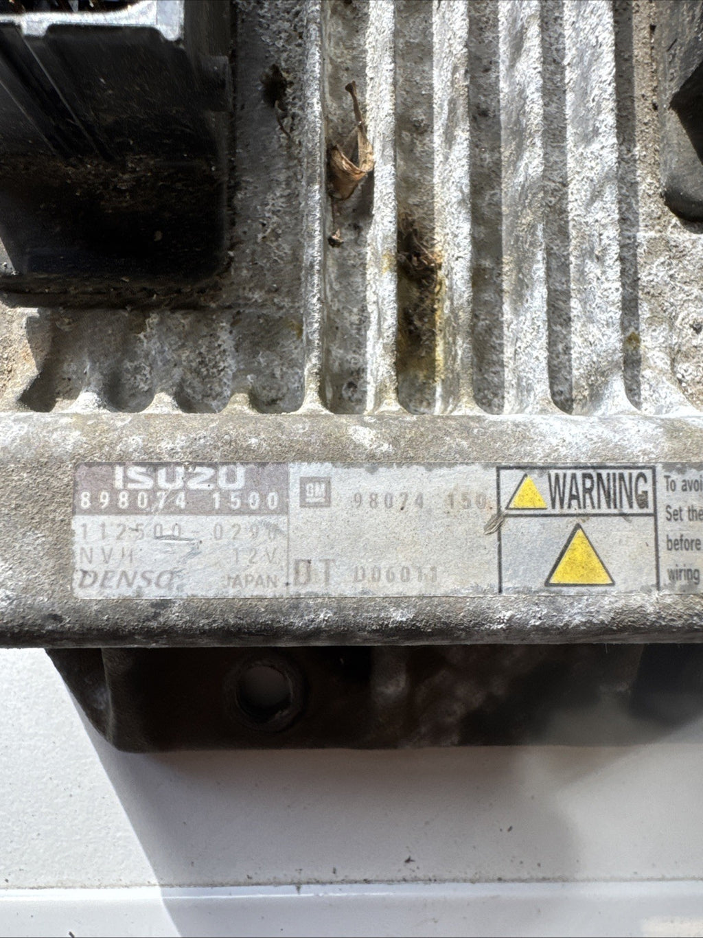Vauxhall Combo 1.7 Dti Isuzu Engine Ecu 8980741500 98074150 #1902