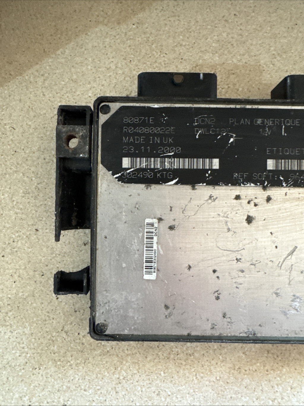 PEUGEOT 306 2001 MK1 1.9 DIESEL ENGINE CONTROL UNIT ECU 9639587680