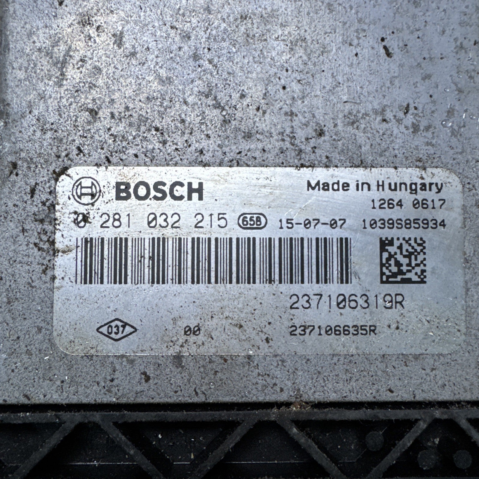 RENAULT KANGOO Engine ECU 2017 1.5 Diesel 0281032215