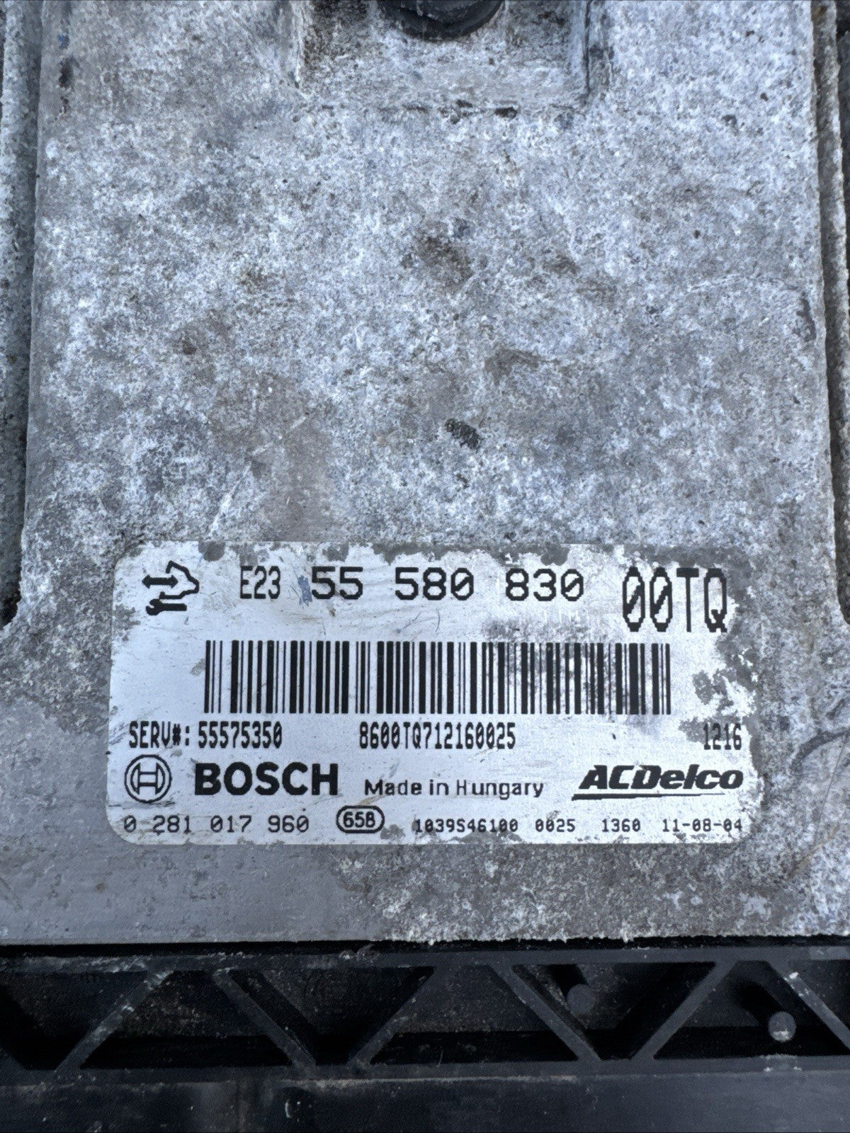 0281017960 Vauxhall Corsa D 1.3 CDTI Engine Control Unit ECU 55580830