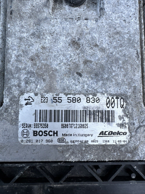 0281017960 Vauxhall Corsa D 1.3 CDTI Engine Control Unit ECU 55580830