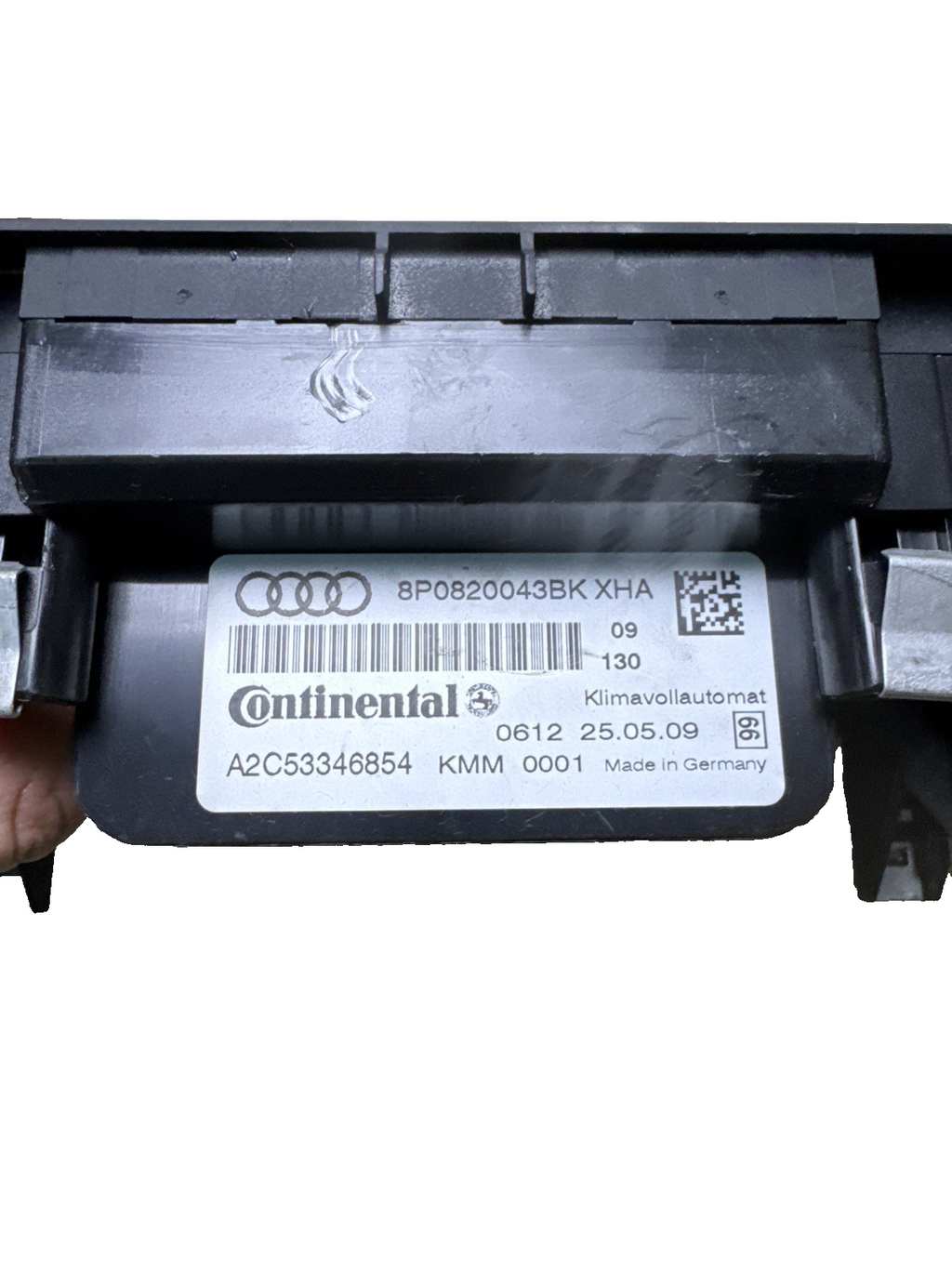 2010 AUDI A3 CLIMATE CONTROL CONSOLE 8P0820043BK #5