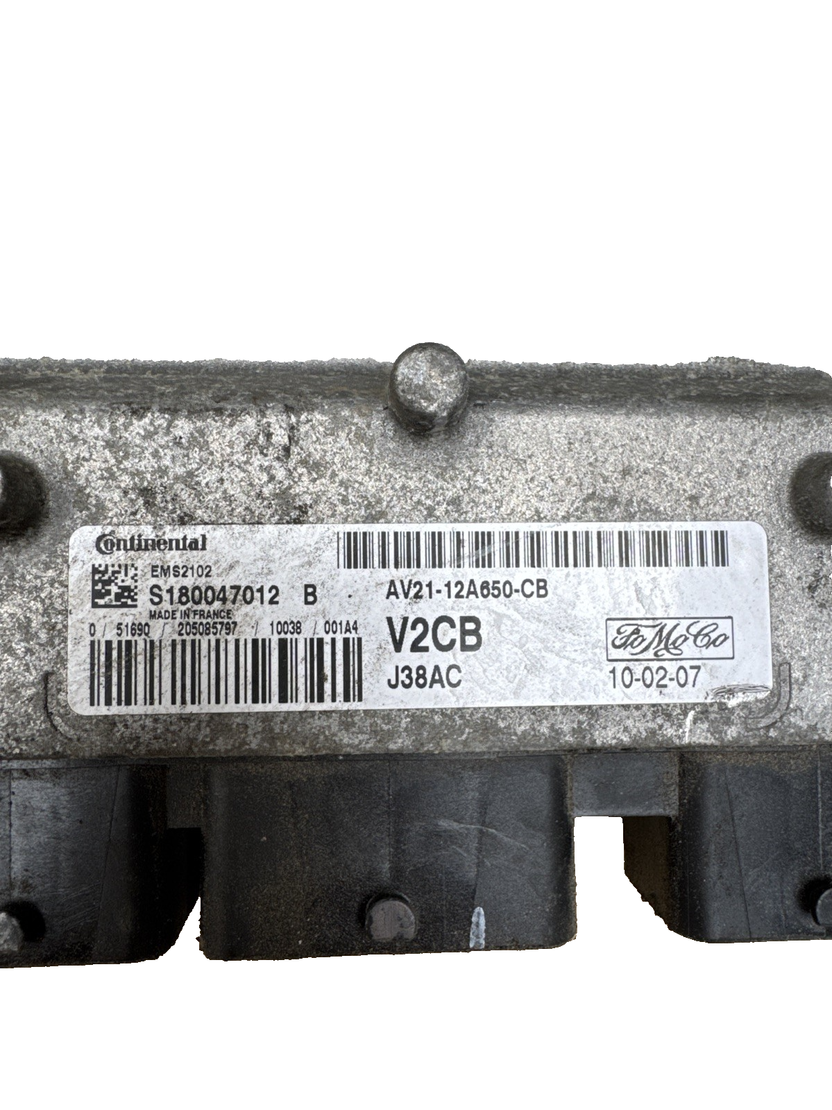 FORD FIESTA MK7 2011 1.25 PETROL ECU ENGINE CONTROL MODULE AV2112A650CB