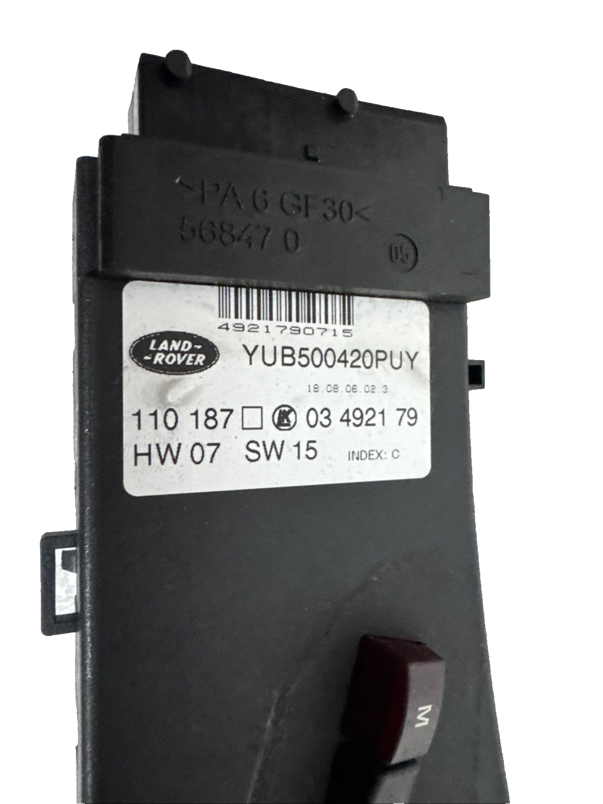 Range Rover L322 Electric Seat Switch Pack Memory Off Side Front YUB500420PUY