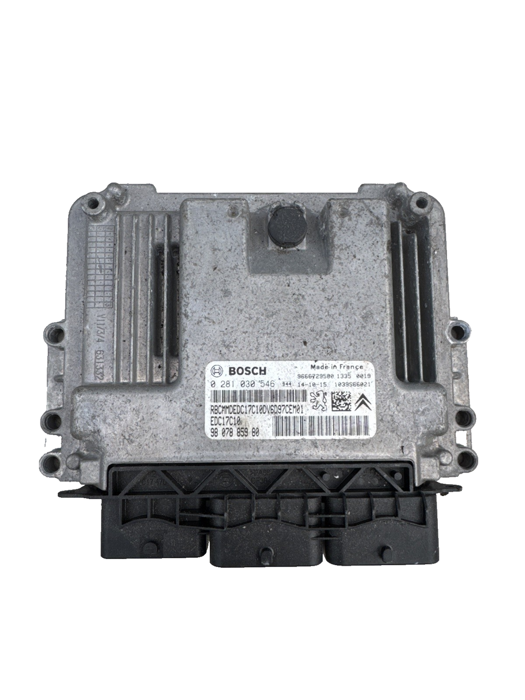 CITROEN DS3 MK1 FL 1.6 DIESEL 09-16 ENGINE CONTROL UNIT (ECU) 0281030546