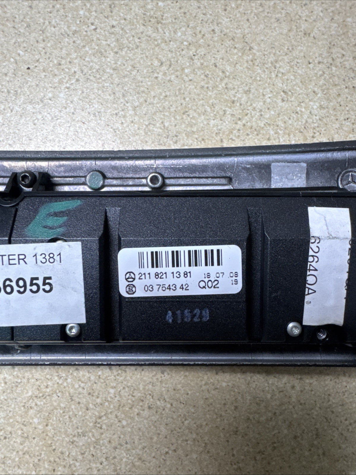 Mercedes W211 Console Switch Panel Hazard  A2118211381