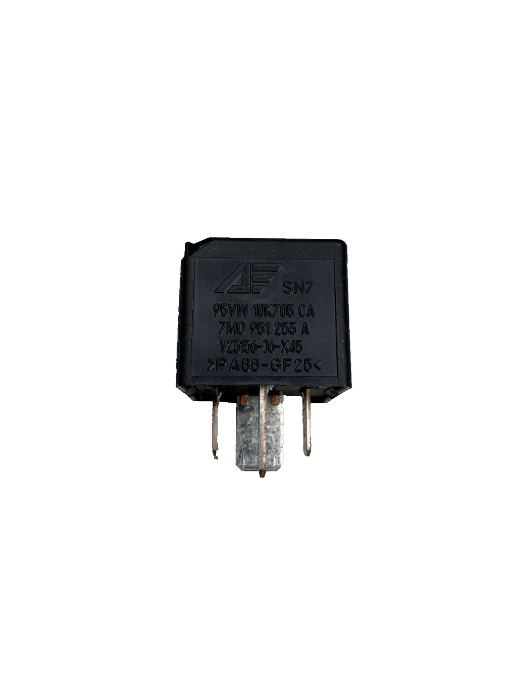Audi VW Seat ECU & Fuel Pump 4-Pin Black Relay (No. 100) 7M0951253A 95VW10K705CA