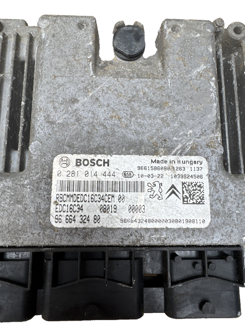 2007–2012 Peugeot Citroen 1.6 HDi ECU Engine Control Unit 0281014444 9666432480