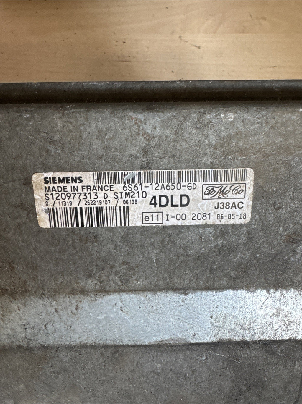 Ford Fiesta 2007 Engine Ecu  6S6112A650GD