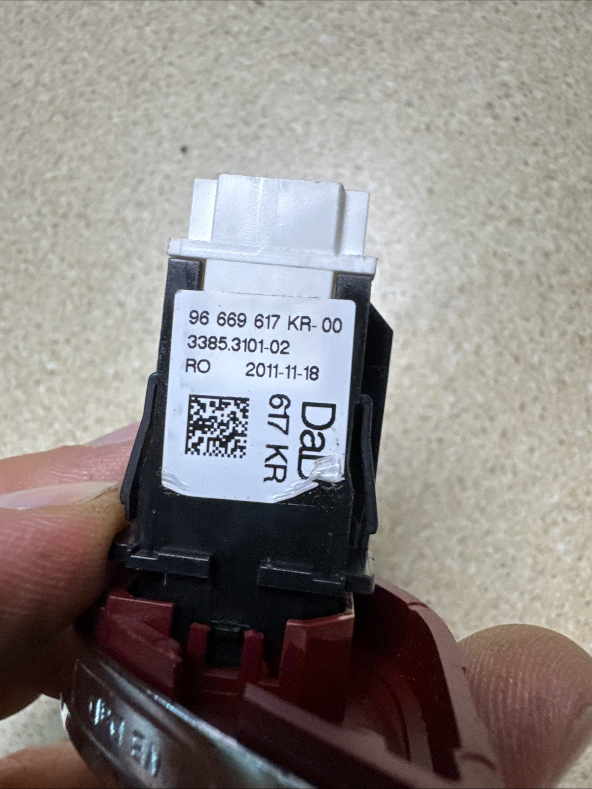 CITROEN DS3 Mk1 2009-2016 Hazard Switch 96669617