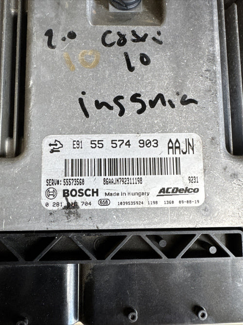 2009 VAUXHALL INSIGNIA 2.0 CDTi DIESEL ENGINE CONTROL UNIT ECU 55574903
