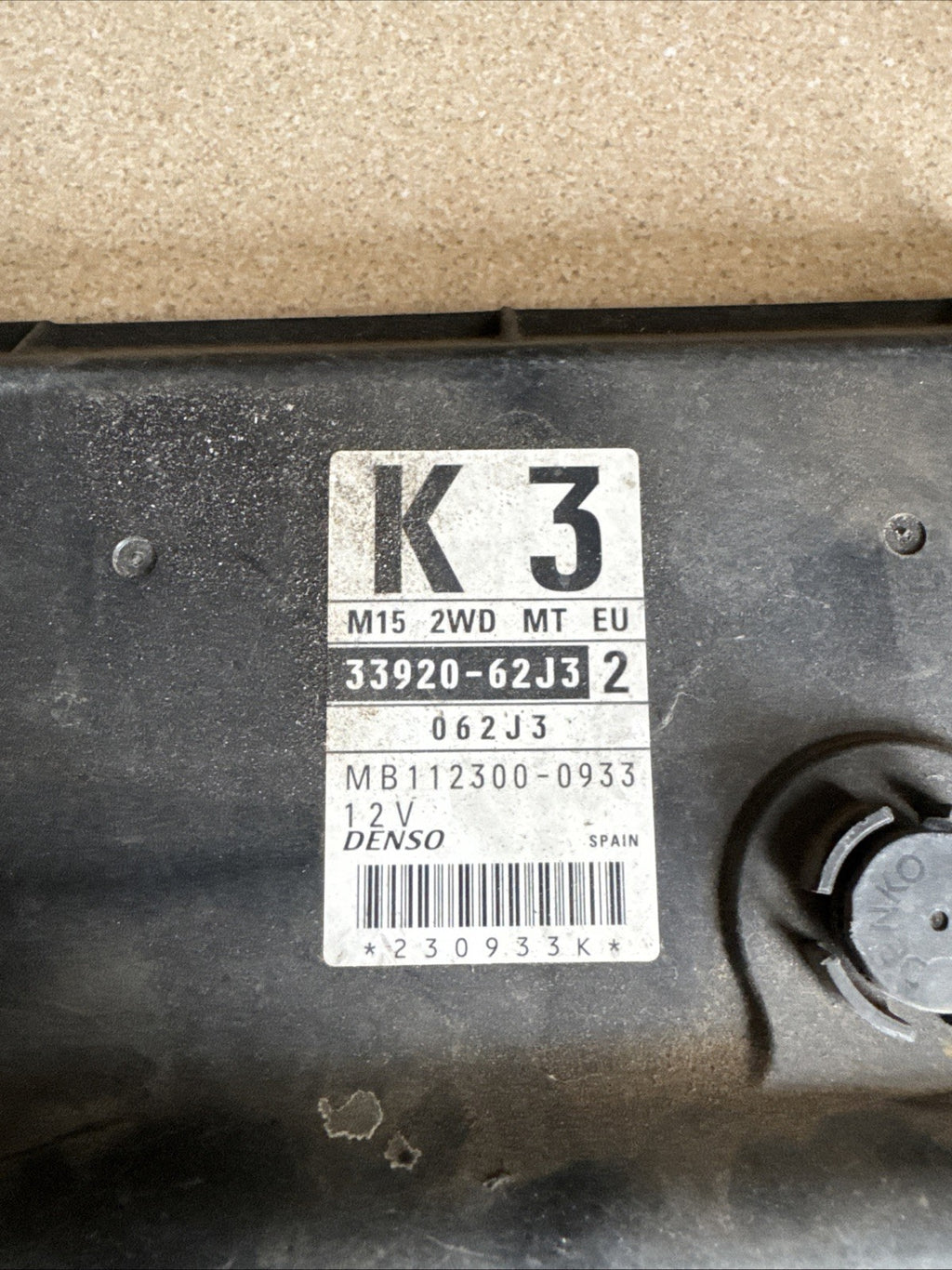 SUZUKI SWIFT 2007 1.5 GLX VVTS MK2 3DR ENGINE CONTROL UNIT ECU 3392062J3