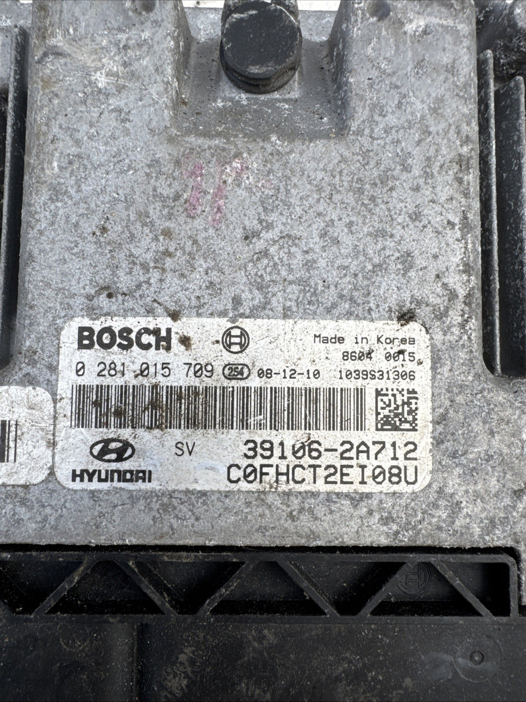 39106-2A712  0281015709 Hyundai I30 Kia 1.6 CRDi Engine Control Unit ECU