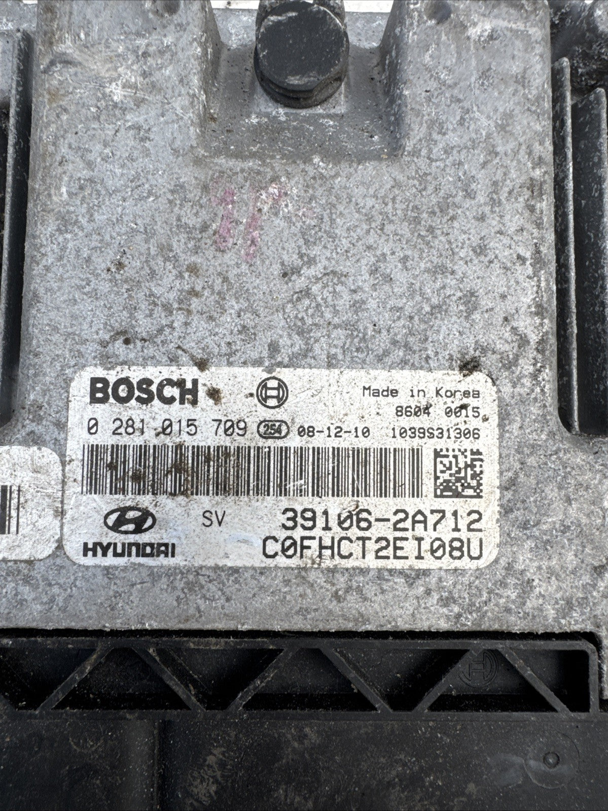 39106-2A712  0281015709 Hyundai I30 Kia 1.6 CRDi Engine Control Unit ECU