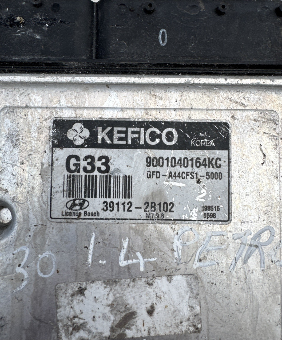39112-2B102 Hyundai i30 Engine Control Unit ECU 9001040164KC / GFD-A44CFS1-5000
