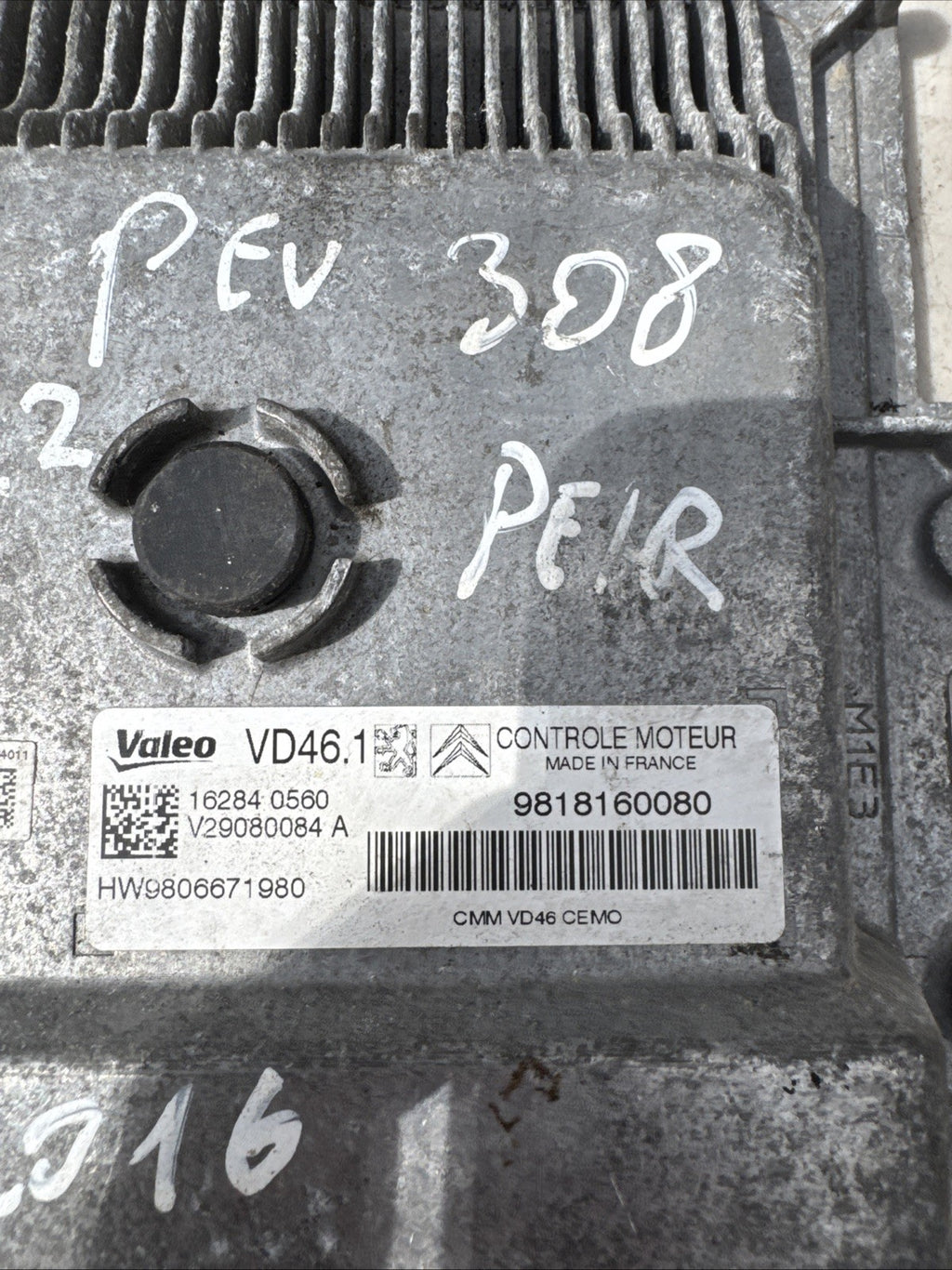 9818160080 ECU 208 PEUGEOT 1.2L Petrol '16
