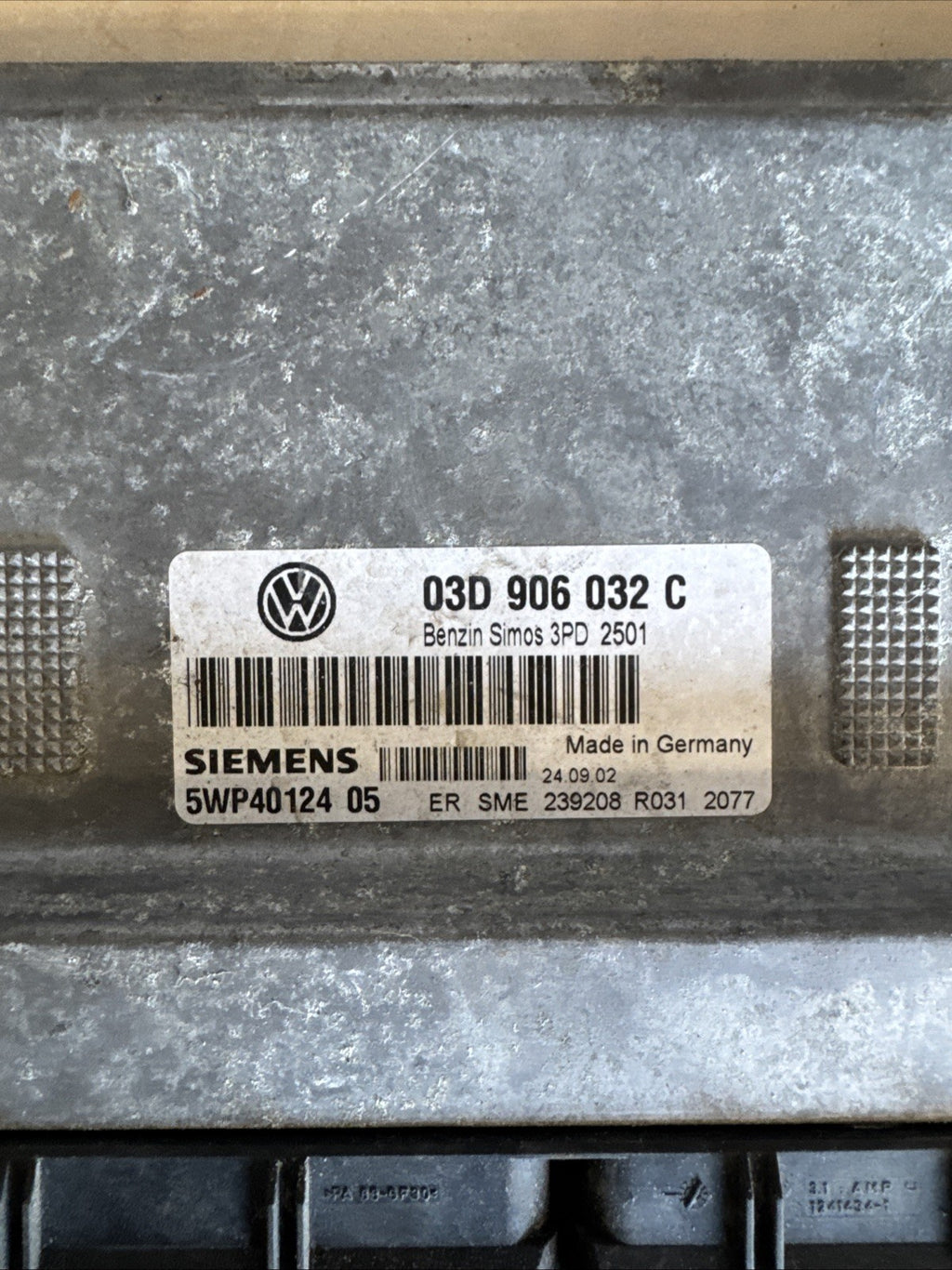 2002 VOLKSWAGEN POLO 1.2 PETROL ENGINE CONTROL UNIT ECU 03D906032C