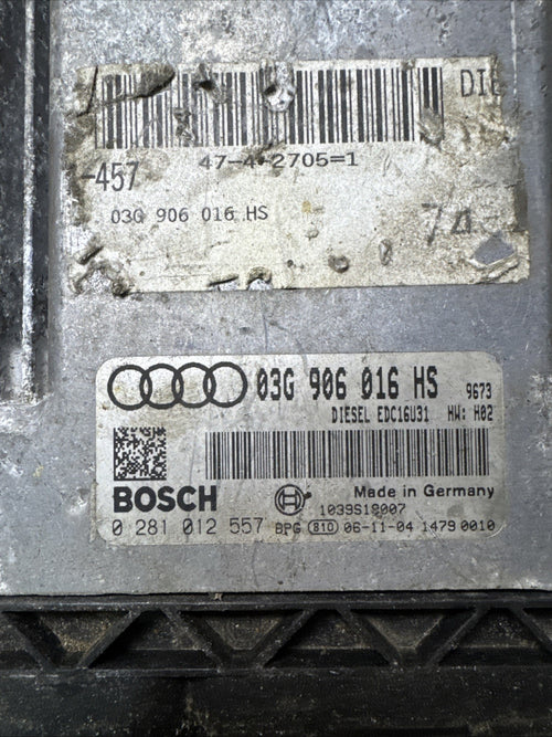 2006 AUDI A6 C6 2.0 TDI ENGINE CONTROL UNIT ECU 03G906016HS