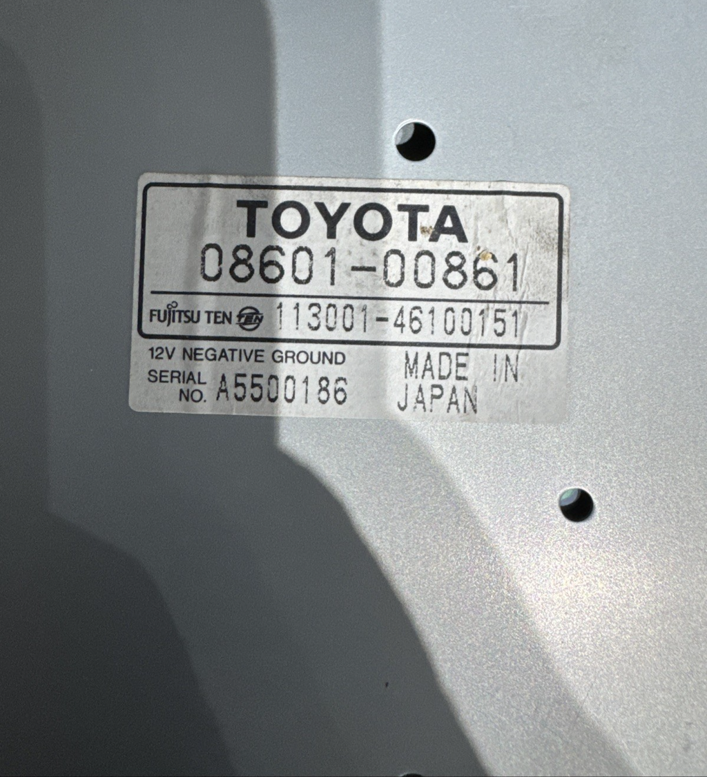 1998 Toyota Camry Radio 08601-00861 Tape TF0410