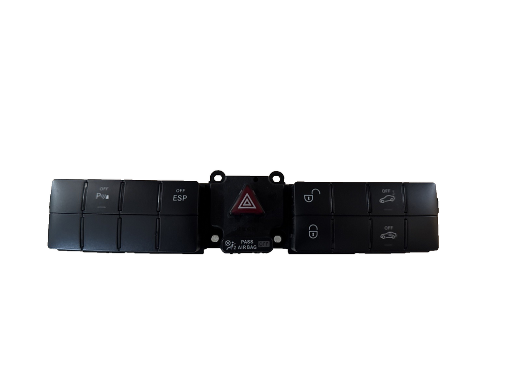 Mercedes W203 Switch Unit Control Panel Module Hazard Lock PDC ESP A2038700151