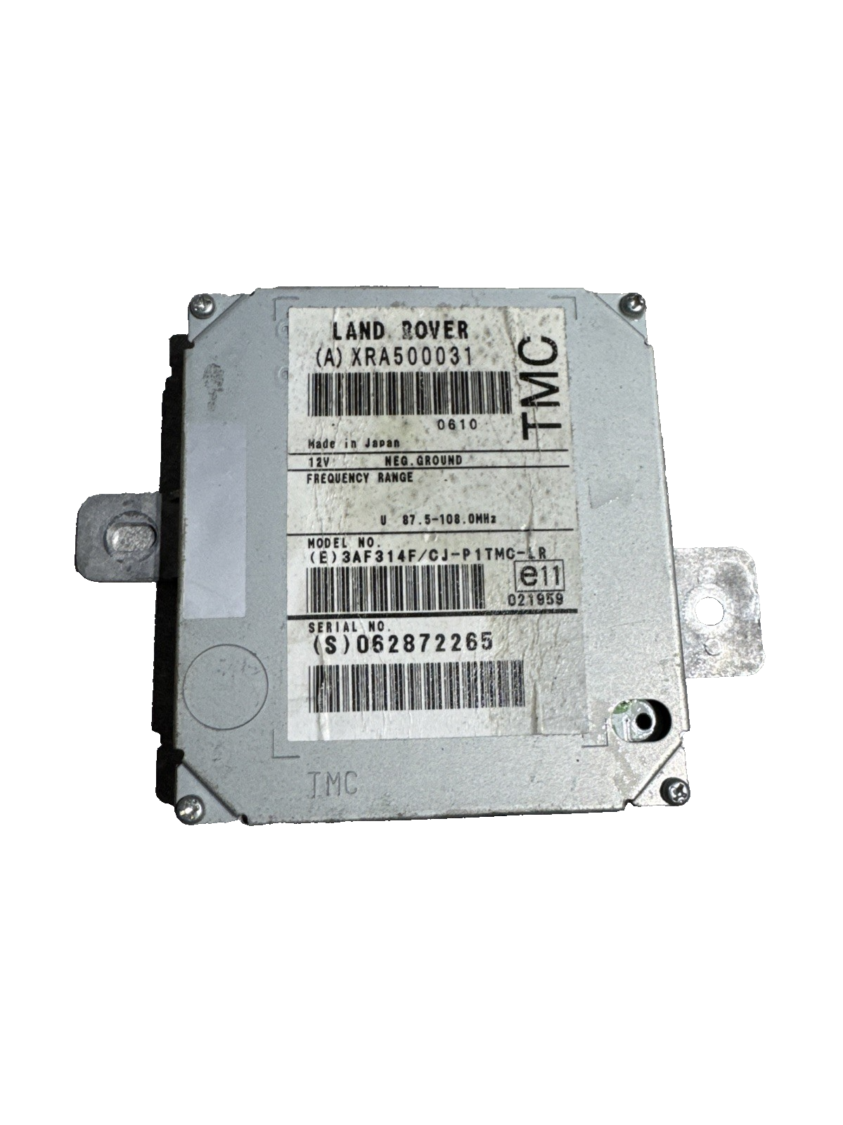 2007 LAND ROVER RANGE ROVER SPORT 3.6 TDV8 HSE TRAFFIC MASTER MODULE XRA500031