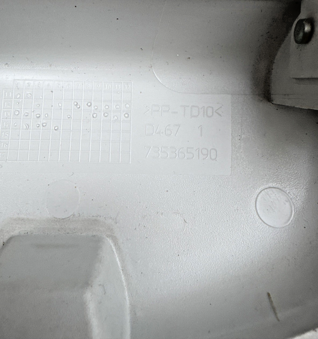 FIAT 500L SUNGLASSES BOX STORAGE 735365190 2014