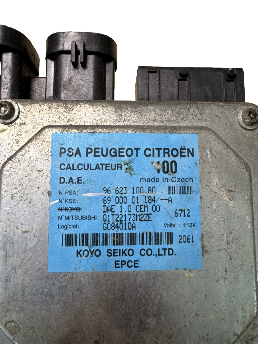 CITROEN C3 2002-2009 POWER STEERING ECU 9662310080
