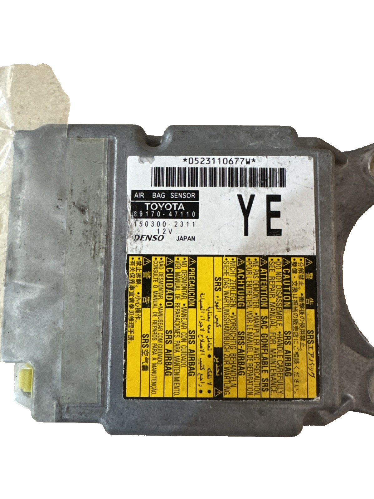 TOYOTA PRIUS MK3 AIRBAG CONTROL MODULE ECU 89170-47110